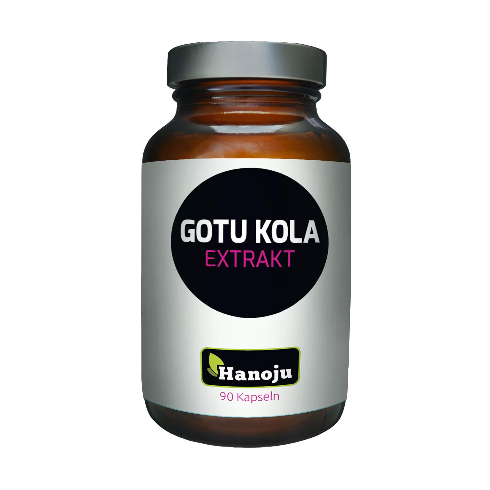 Produktansicht von Hanoju Gotu Kola Extrakt 400 mg, 90 Kapseln