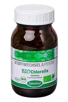 Produktansicht von Sanatur BioChlorella Naturland ca. 500 Tabletten, 200 g