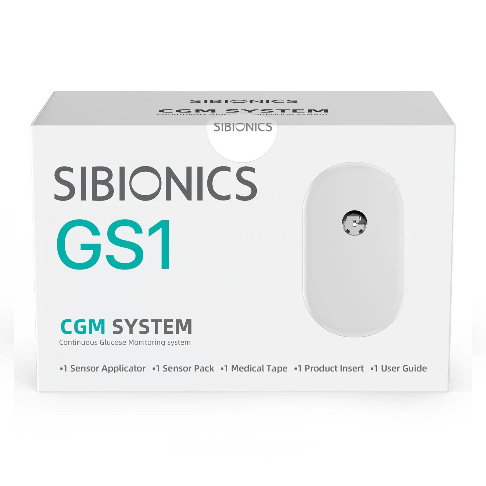 Produktansicht von SIBIONICS GS1 Continuous Glucose Monitoring System (CGM)