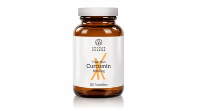Shanab Pharma TriAction Curcumin 1000 mg – vollständige Flasche