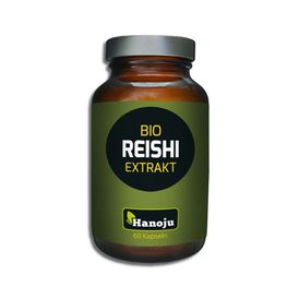 Produktansicht von Hanoju Bio-Reishi-Extrakt + Acerola 320 mg – 60 Kapseln
