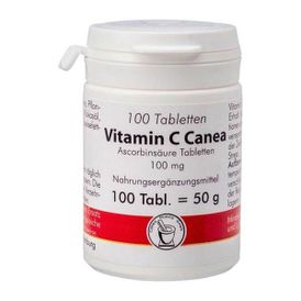 Produktansicht von Pharma Peter Canea Vitamin C 100 mg – 100 Tabletten