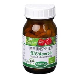 Produktansicht von Sanatur BioAcerola – 60 Lutschtabletten