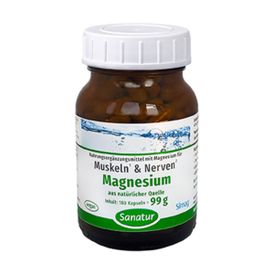 Produktansicht von Sanatur Magnesium – 180 Kapseln