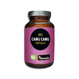 Produktansicht von Hanoju Bio-Camu-Camu 500 mg – mit natürlichem Vitamin C, 90 Kapseln