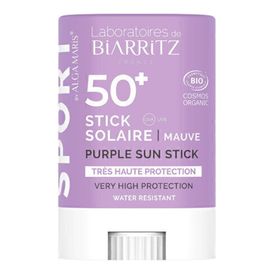 Produktansicht von Laboratoires de Biarritz Alga Maris Bio-Sonnenstick LSF 50+ Lila – 12 g