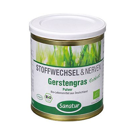 Produktansicht von Sanatur Bio-Gerstengras Pulver aus Deutschland – 250 g
