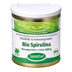 Produktansicht von Sanatur BioSpirulina Naturland Pulver – 400 g