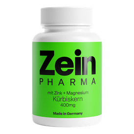 Produktansicht von ZeinPharma Kürbiskern-Extrakt 400 mg mit Magnesium und Zink – 60 vegane Kapseln