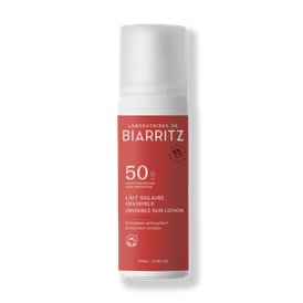 Produktansicht von Laboratoires de Biarritz Satin-Sonnenmilch LSF 50 – unsichtbares Finish, 100 ml