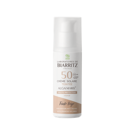 Produktansicht von Laboratoires de Biarritz Alga Maris Getönte Bio-Sonnencreme LSF 50 Hell/Beige – 50 ml