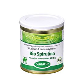 Produktansicht von Sanatur BioSpirulina Naturland Pulver – 400 g