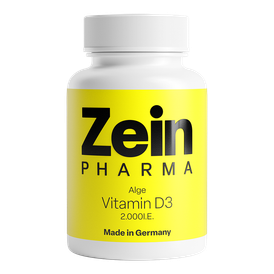 Produktansicht von ZeinPharma Vitamin D3 aus Algen 2.000 I.E. – 120 Kapseln