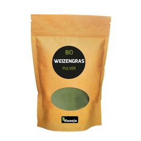 Produktansicht von Hanoju Bio-Weizengras-Pulver Deutschland – 500 g
