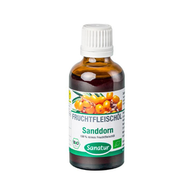 Produktansicht von Sanatur Bio-Sanddorn Fruchtfleischöl – kaltgepresst, 50 ml