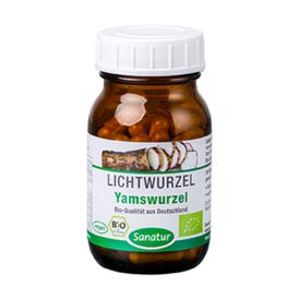 Produktansicht von Sanatur Bio-Yamswurzel – 60 Kapseln