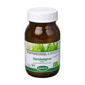 Produktansicht von Sanatur Bio-Gerstengras-Pulver – 90 g