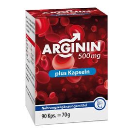Produktansicht von Pharma Peter Arginin 500 mg Plus – 90 Kapseln