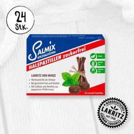 Produktansicht von Salmix Halspastillen zuckerfrei – 24 Pastillen