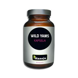 Produktansicht von Hanoju Wild-Yams-Extrakt 500 mg – 90 Kapseln