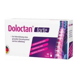 Produktansicht von Doloctan forte – 80 Kapseln
