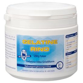 Produktansicht von Pharma Peter Gelatine vom Rind Pulver – 250 g Dose
