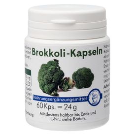 Produktansicht von Pharma Peter Brokkoli-Kapseln mit 10 % Sulforaphan – 60 Kapseln