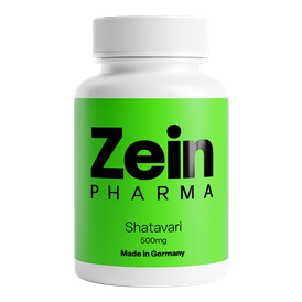 Produktansicht von ZeinPharma Shatavari-Extrakt 500 mg – 90 vegane Kapseln