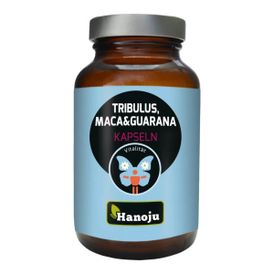 Produktansicht von Hanoju Tribulus Macagua mit Maca und Guarana – 90 Kapseln