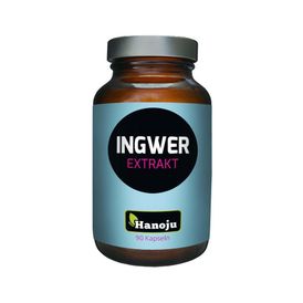 Produktansicht von Hanoju Ingwer-Extrakt 400 mg – 90 Kapseln