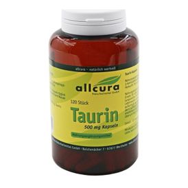 Produktansicht von allcura Taurin 500 mg – 120 Kapseln