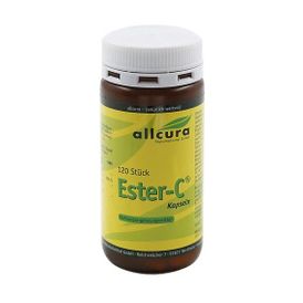 Produktansicht von allcura Ester-C® mit Citrus-Bioflavonoiden – 120 Kapseln