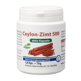Produktansicht von Pharma Peter Ceylon-Zimt 500 aktiv – 120 Kapseln
