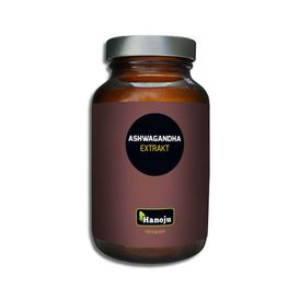 Produktansicht von Hanoju Ashwagandha-Extrakt 300 mg – 180 Kapseln