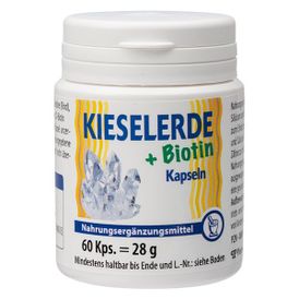 Produktansicht von Pharma Peter Kieselerde + Biotin – 60 Kapseln