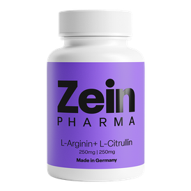 Produktansicht von ZeinPharma L-Arginin + L-Citrullin 250 mg + 250 mg – 90 vegane Kapseln