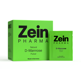 Produktansicht von ZeinPharma Natural D-Mannose Pulver – 30 Portionsbeutel à 2 g